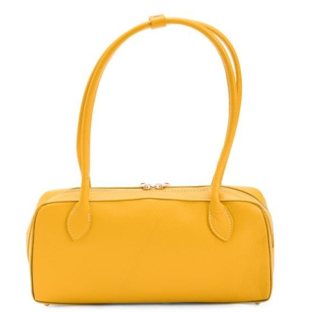 PERSAMAN NEW YORK Made In Italy Leather Belted Shoulder Bag